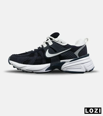 کفش کتانی مردانه و زنانه سرمه ای سفید Nike Cushlon V2K مدل 8359