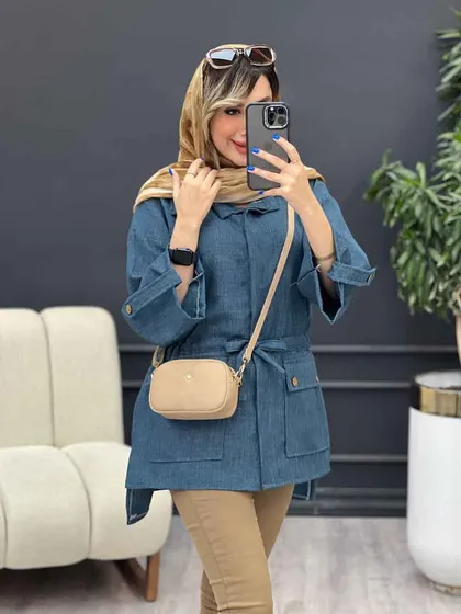 مانتو کمر گت بغل چاک