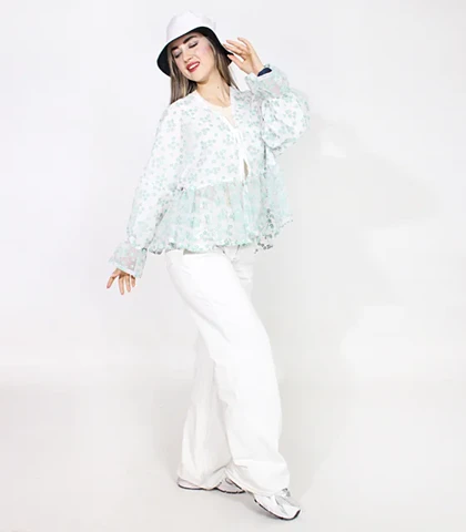 شومیز شکوفه عروسکی کد 1735