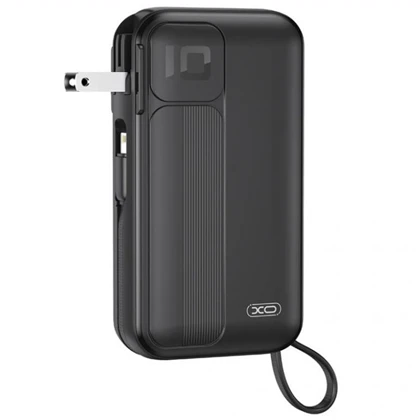 پاور بانک 10000 با کابل لایتنینگ و تایپ سی و شارژر دیواری ایکس او XO PR259