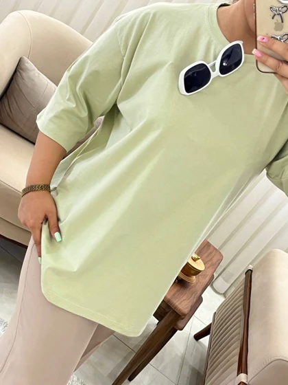 تیشرت باکسی زنانه و دخترانه کد 428