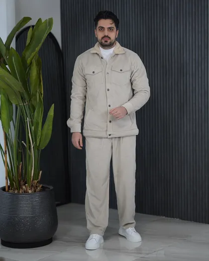 کاپشن و شلوار مخمل