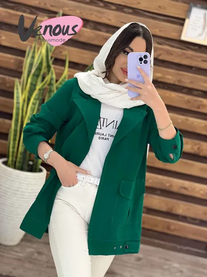 مانتو لینن آستین پیله