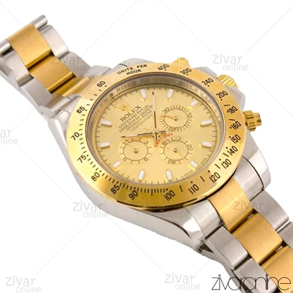 ساعت رولکس دیتونا مردانه سه موتوره صفحه طلایی 102609