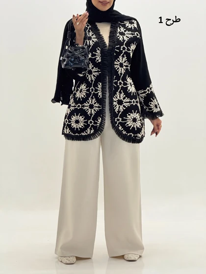 4221-کت سوزن دوزی لوکس