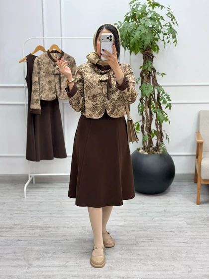 کت و سارافون ساتین