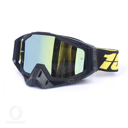 عینک طوفان و اسکی 100% RACECRAFT Black Yellow درجه یک