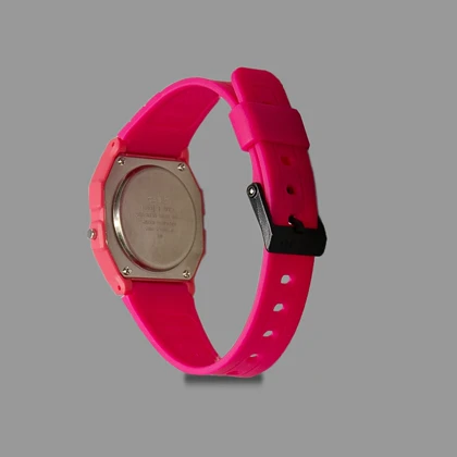 ساعت کاسیو یونیسکس صورتی تیره Casio F91-W Unisex Dark Pink