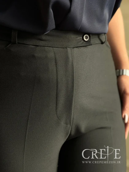 شلوار سایز بزرگ گاباردین دمپا گشاد قد 106