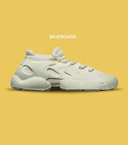 کفش کتانی مردانه کرم BALENCIAGA مدل 8384