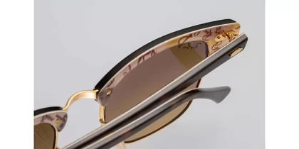 عینک آفتابی RayBan 3016 51 Clubmaster Tortoise Brown Gradient Polarized