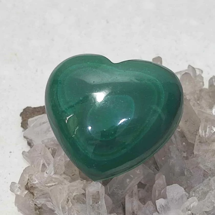 نگین مالاکیت قلبی کد 1