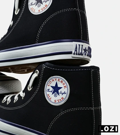 کفش کتانی ساق‌دار مردانه و زنانه سرمه ای All STAR مدل 7089