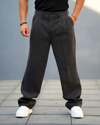 شلوار پارچه‌ای پشمی مردانه فوتر