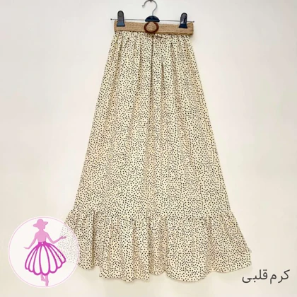 دامن کرپ پفکی مربعی بلند