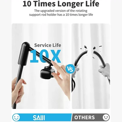 هولدر موبایل بازو بلند سایجی SAIJI IVY4 با قابلیت اتصال به لبه میز و تخت