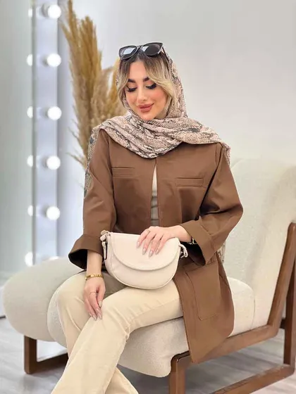 مانتو چهار جیب مغزی دوزی