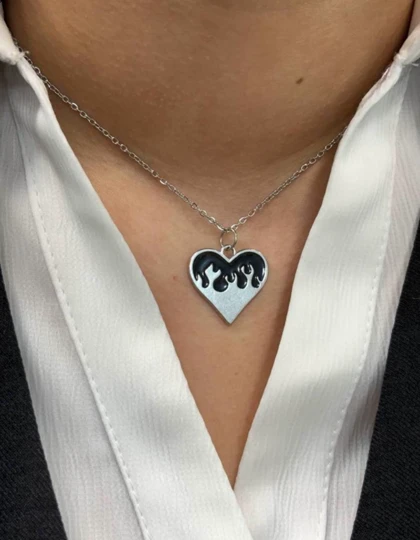 زنجیر پلاک قلب
