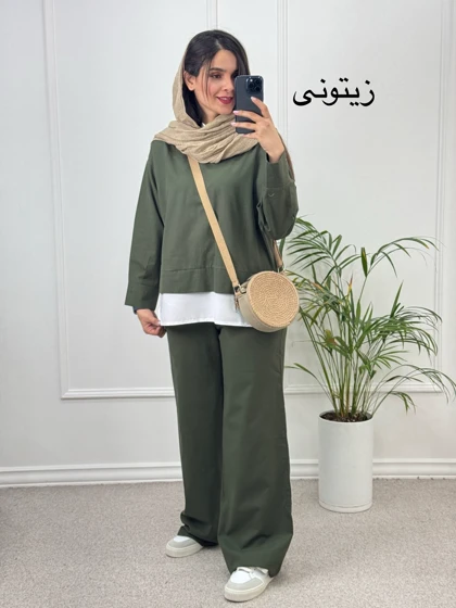 ست مانتو شلوار بگ