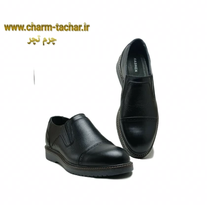 کفش رسمی مردانه بدون بند چرم طبیعی برت کد si985
