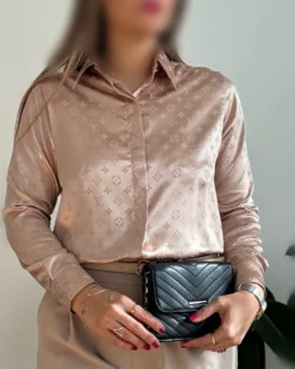 شومیز ساتن مجلسی ال وی