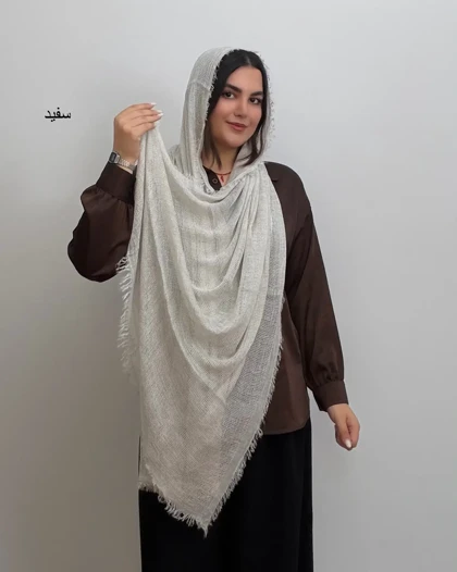 شال تمام نخ وارداتی مدل مهوش