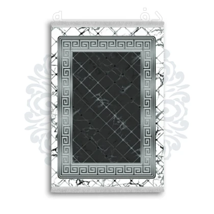 *جدید* فرشینه از جنس پارچه شانل مخمل ترک طرح فانتزی برند دفه کد 1763