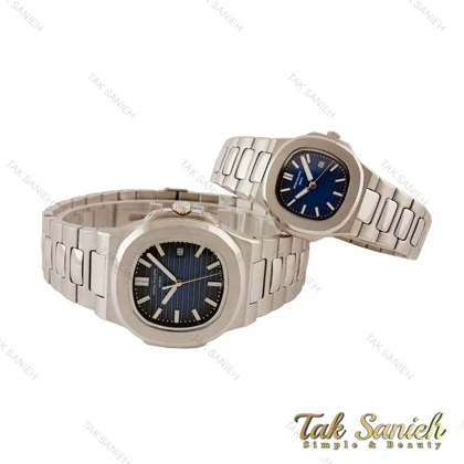 ساعت مچی پتک فیلیپ ناتیلوس ست استیل صفحه سرمه ای Patek-5400-S