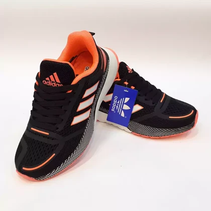 کفش راحتی زنانه آدیداس مدل Cloud foam مشکی صورتی