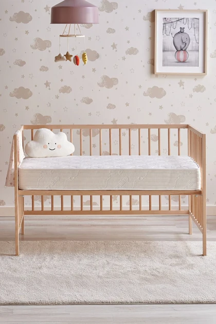 تشک نوزاد Yataş Mini مدل Dreamy Baby فنری - سفید