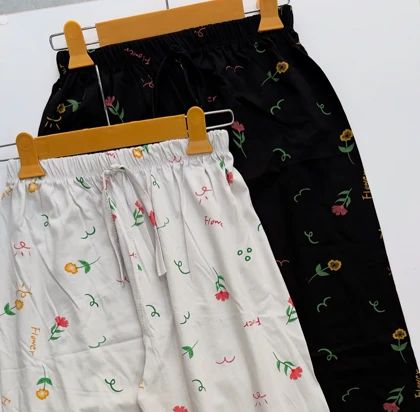 شلوارک راحتی گل