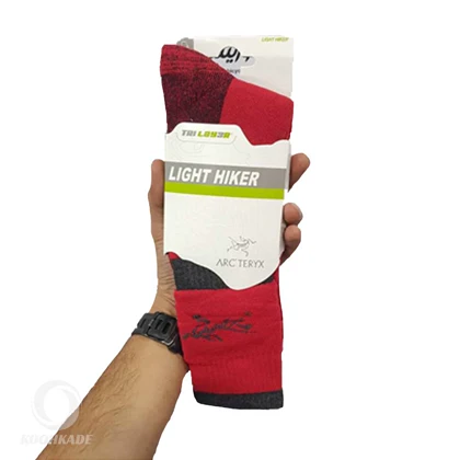 جوراب کوهنوردی LIGHT HIKER ARCTERYX قرمز