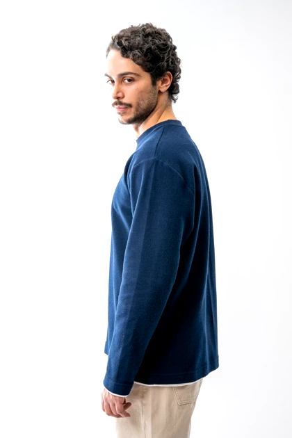 تیشرت آستین بلند یقه گرد مردانه