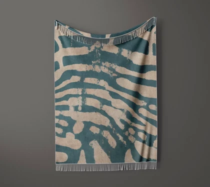 شال مبل ریش دار sofa shawl 263