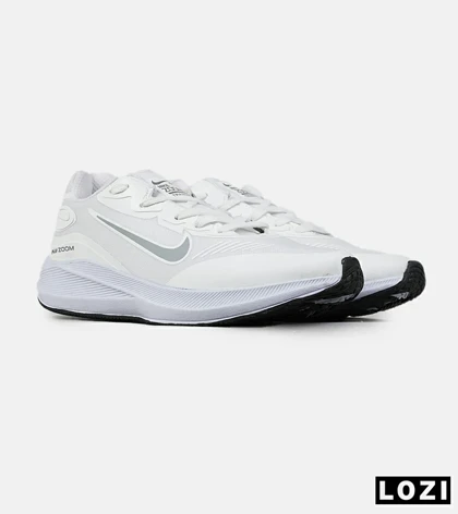 کفش کتانی مردانه و زنانه سفید نایک NIKE air zoom مدل 7590