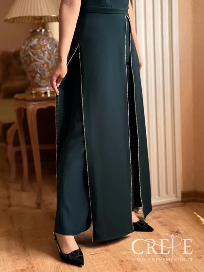 سرهمی دکلته نگین‌دار