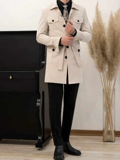 بارانی5دکمه 4جیب کد r111