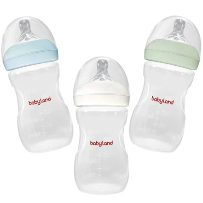 شیشه شیر نچرال 260 میل دو قطره بیبی لند کد 204
