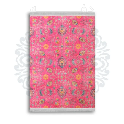 *جدید* فرشینه از جنس پارچه شانل مخمل ترک طرح فانتزی برند دفه کد 1625