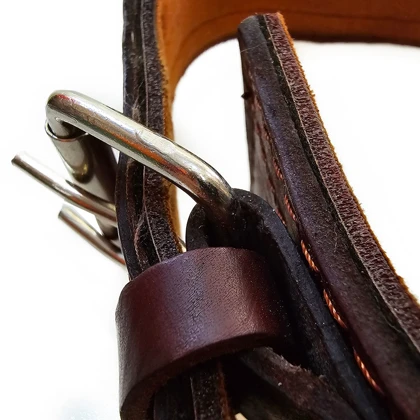 کمربند چرم طبیعی بالشتک دار باریک 10 سانتی