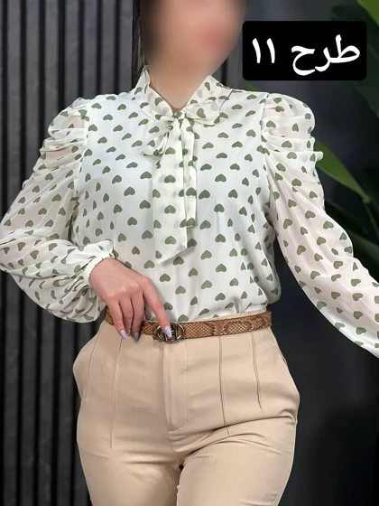 شومیز آستین پف کد 1738