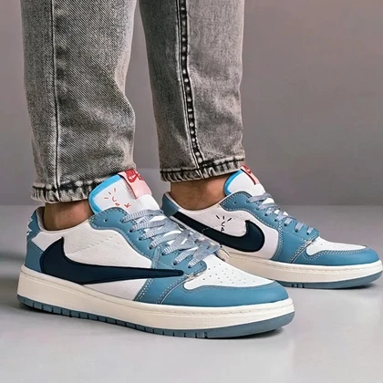 نایک ایر جردن 1 بدون ساق تراویس اسکات ای جین(Nike Air Jordan 1 Low Travis Scott )