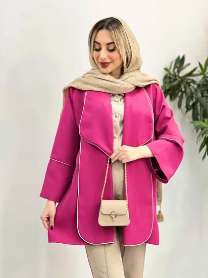 مانتو مغزی دوزی طلایی