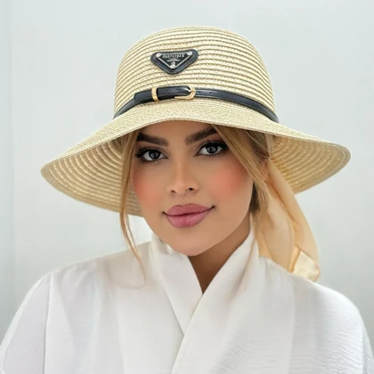 کلاه ساحلی اسپرت بند چرم