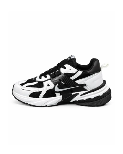 کفش کتانی مردانه بزرگ پا نایکی v2k رنگ مشکی سفید پاندا Nike V2k