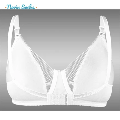 سوتین زنانه لین مدل پرسی فنردار طرح پروانه کد 4680-744