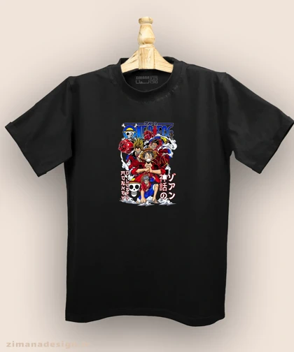 تیشرت مردانه و زنانه طرح وان پیس کد910