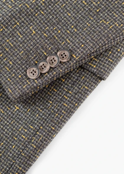 کت تک کژوال ترک طرح دار بژ