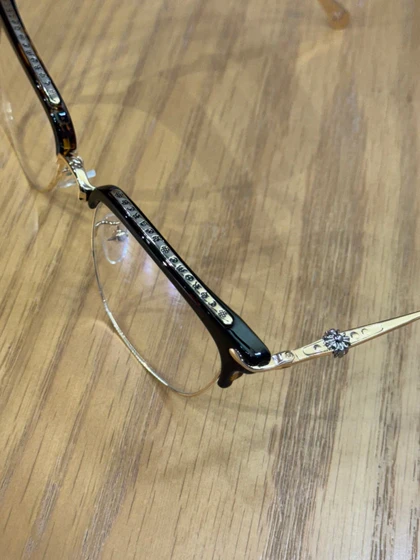 عینک فریم لس کروم هارتز کد 189998 Chrome Hearts
