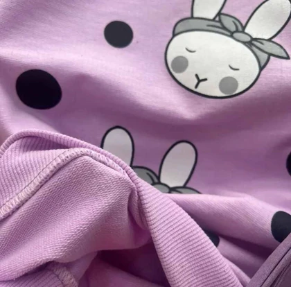 بلوز شلوار کتان دخترانه مدل خرگوش